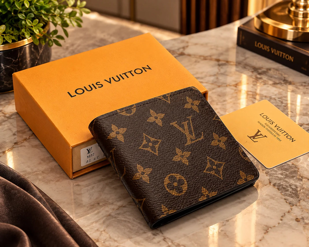 Louis Vuitton Multiple Wallet Monogram Brown Men's Wallet