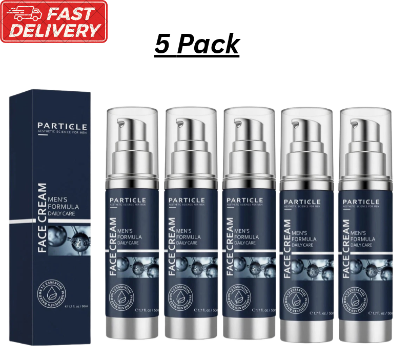 Particle Face Cream Men 6 in 1 Anti-Aging Cream Fights Eye Bags Dark Spots 5 Pack