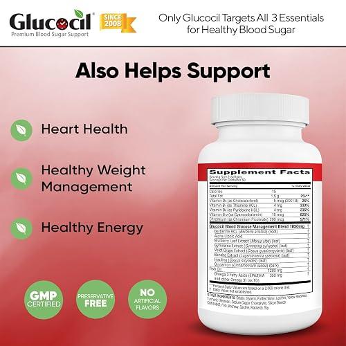 Glucocil – New - Vegetarian Capsules - Premium Blood Sugar Support