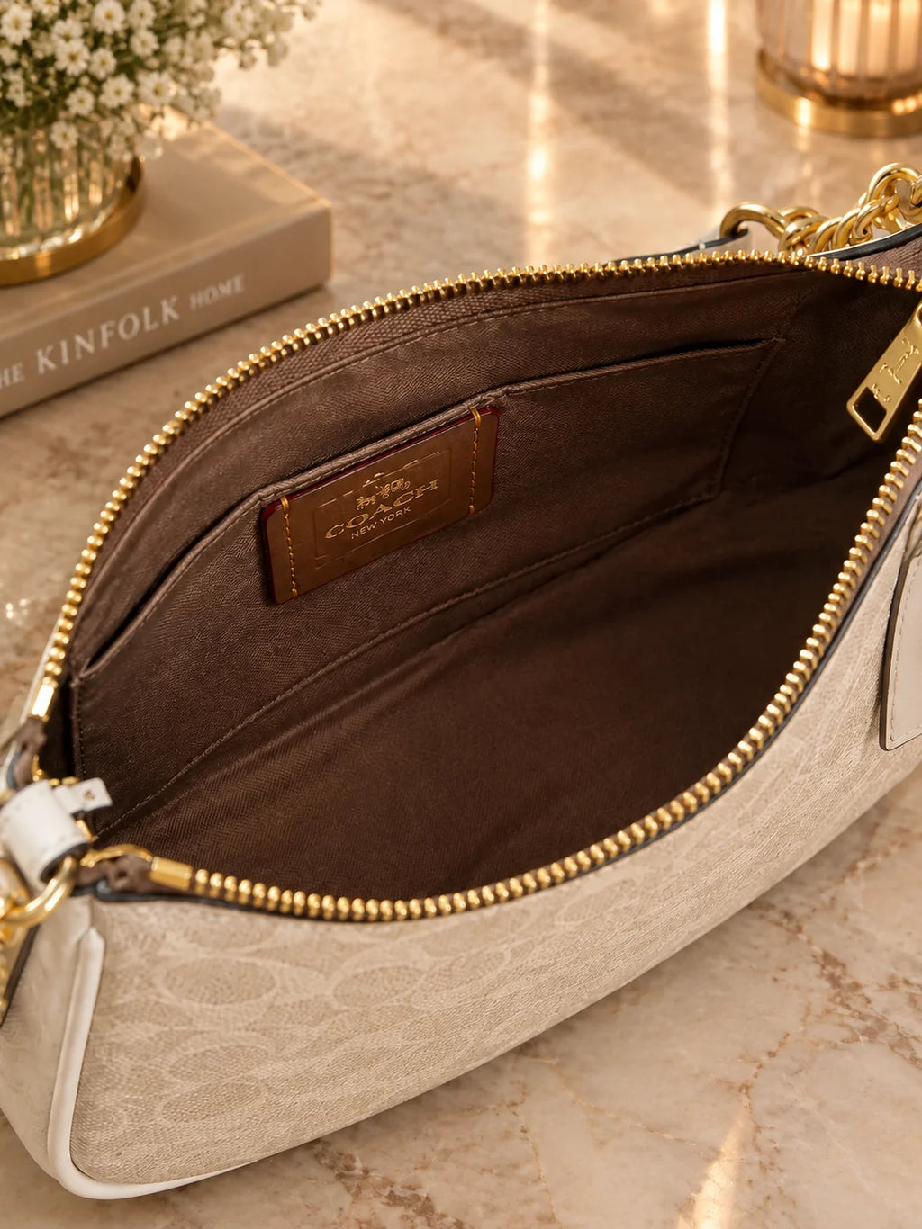Coach Teri Shoulder Bag in Signature Canvas NWT – Designer Crossbody Handbag
