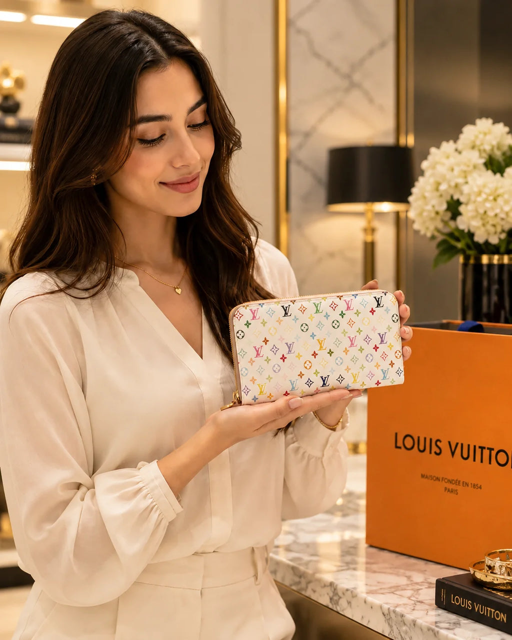 Louis Vuitton x Murakami Zippy Wallet Multicolor Monogram M13922 – Designer Zip-Around Wallet