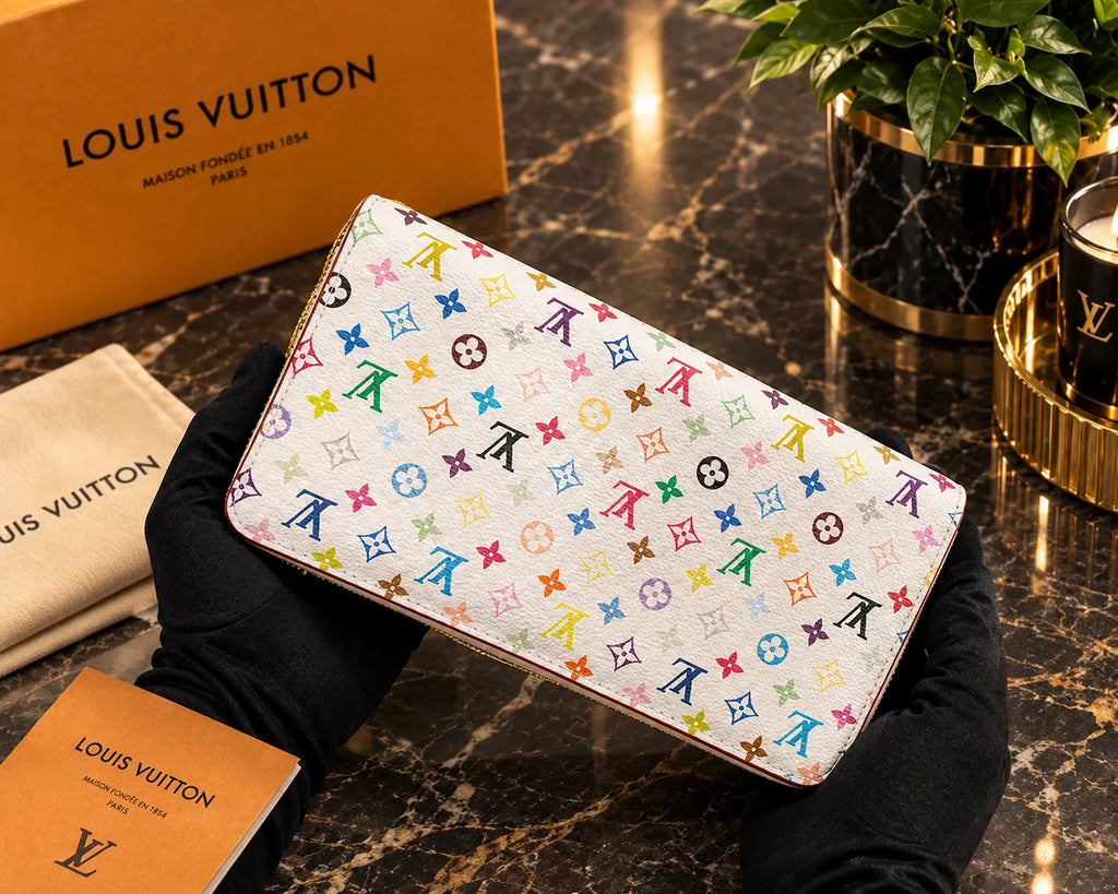 Louis Vuitton x Murakami Zippy Wallet Multicolor Monogram M13922 – Designer Zip-Around Wallet