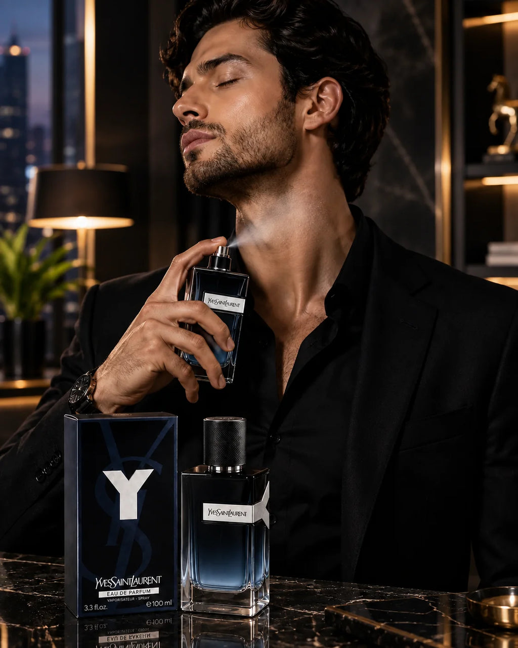 YSL Y Eau de Parfum 100ml / 3.3 oz Refillable Men's Cologne