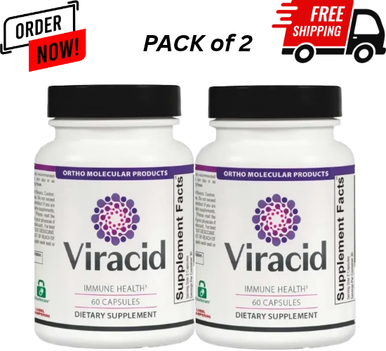 Viracid Immune Support Capsules 60 Count Dietary Supplement 2 Pack