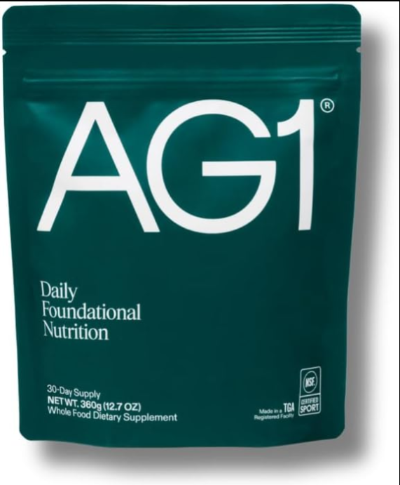 AG1 Greens Powder Superfood – 75 Vitamins, Probiotics &amp; Adaptogens | 360g Refill Pouch