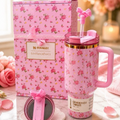 LoveShackFancy Tumbler 40oz | Limited Edition  Pink Stanley