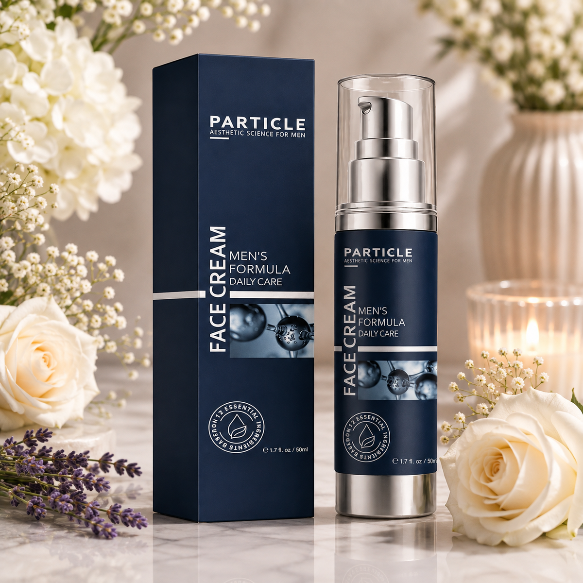 Particle Face Cream For Men 6 In 1 Anti Aging Cream Fights Eye Bags Dark Spots