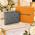 Louis Vuitton Portefeuille Multiple Monogram Shadow Anthracite Gray bifold wallet New
