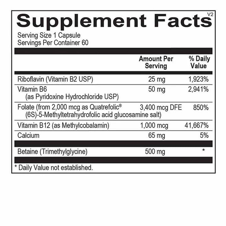 2 PACK Methyl CPG Ortho Molecular Products Cardiovascular 60 Capsules