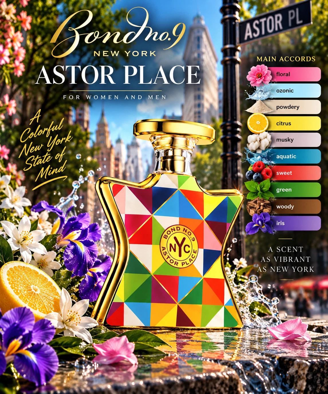 Bond No. 9 Astor Place EDP 3.3 oz 100ml Unisex Eau de Parfum