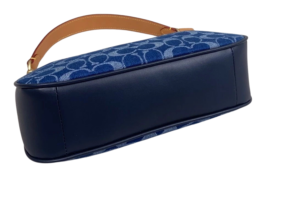 COACH CAF82 Teri Shoulder Crossbody Bag Signature Denim Blue Shoulder