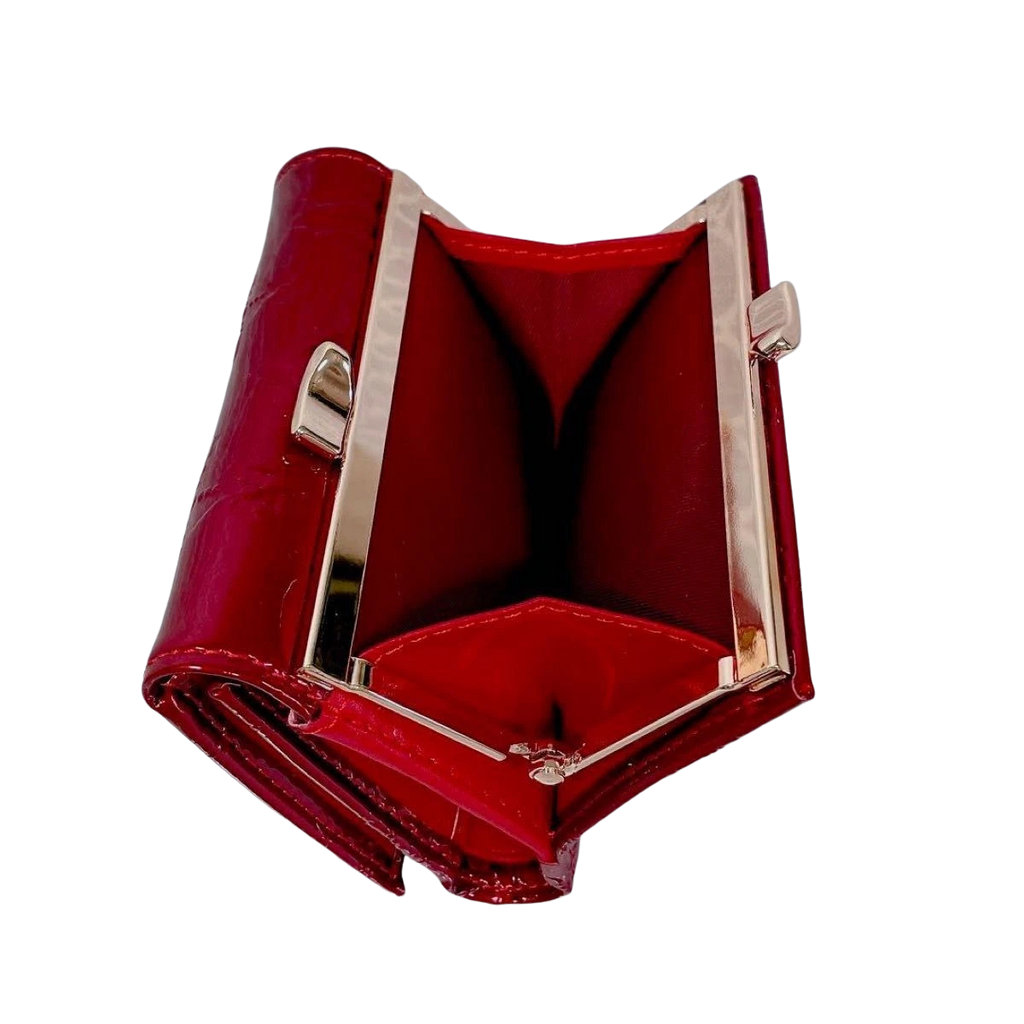 Vivienne Westwood Gamaguchi Trifold Wallet Color Red orb Enamel Japan Outlet