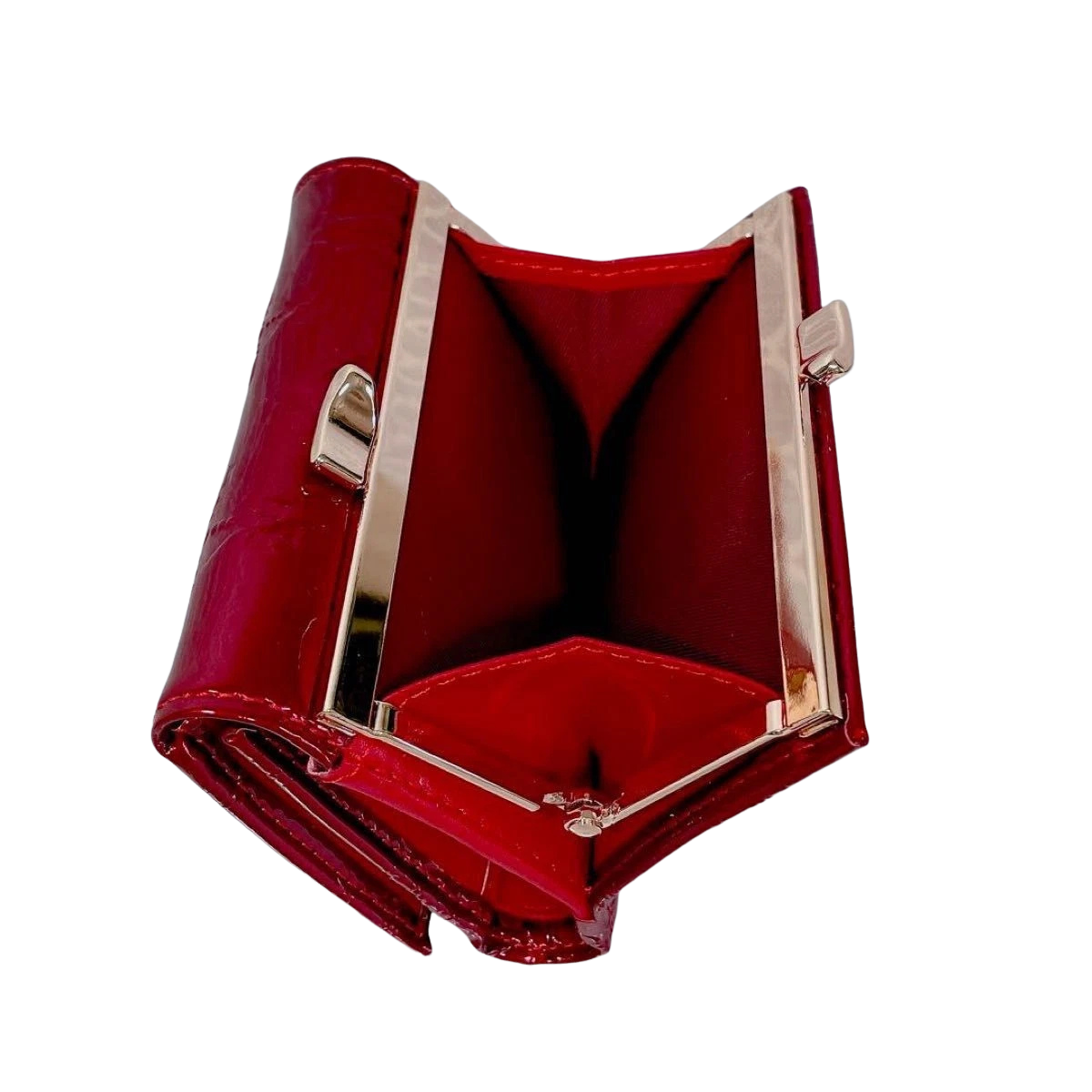 Vivienne Westwood Gamaguchi Trifold Wallet Color Red orb Enamel Japan Outlet