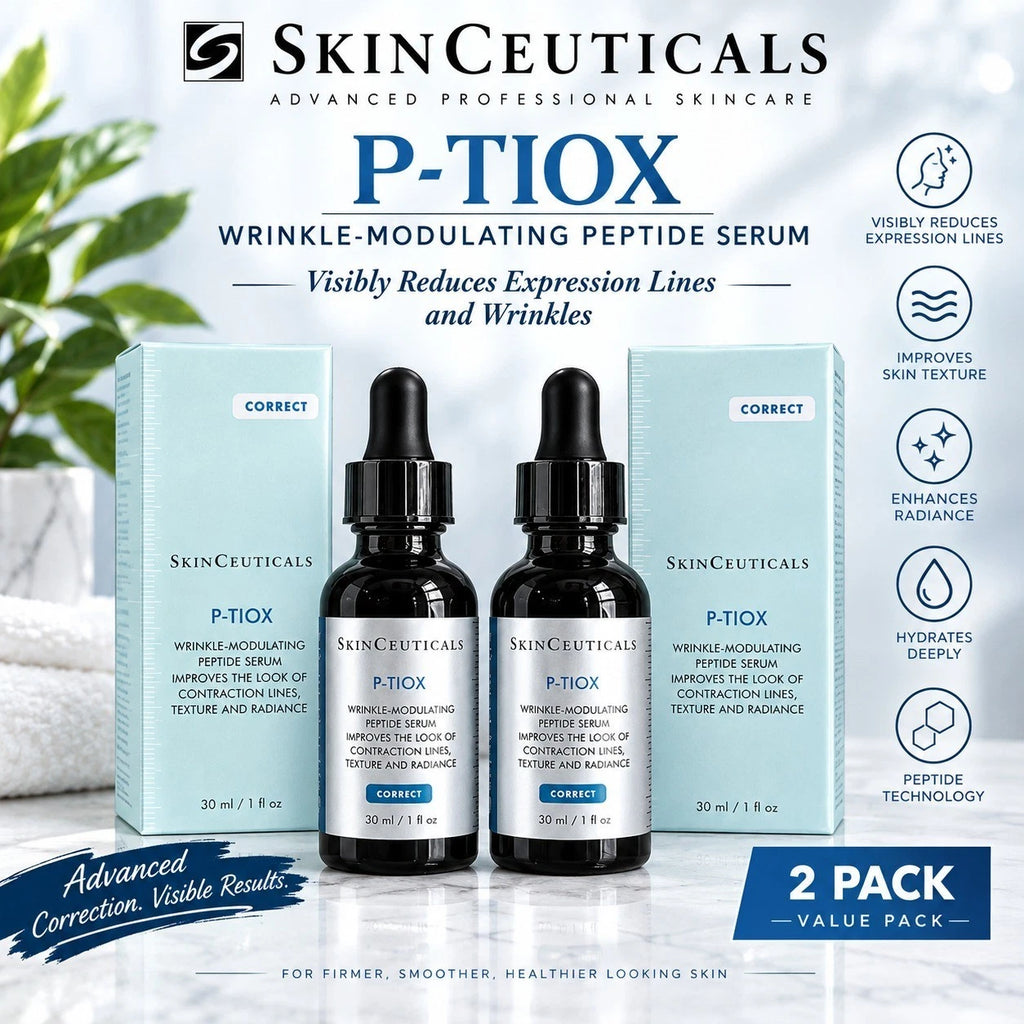 2x SkinCeuticals P-TIOX Wrinkle-Modulating Peptide Serum 1 fl oz 30ml