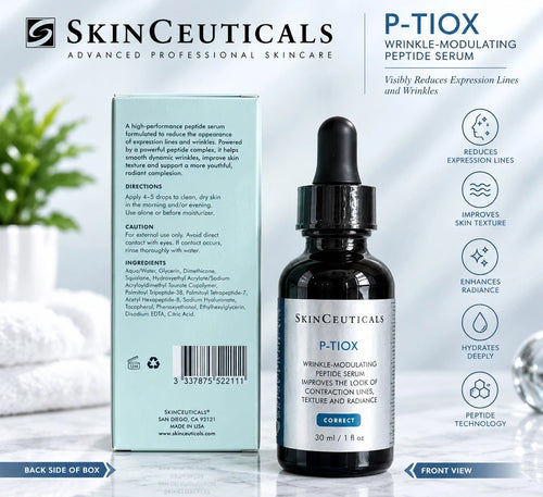 2x SkinCeuticals P-TIOX Wrinkle-Modulating Peptide Serum 1 fl oz 30ml