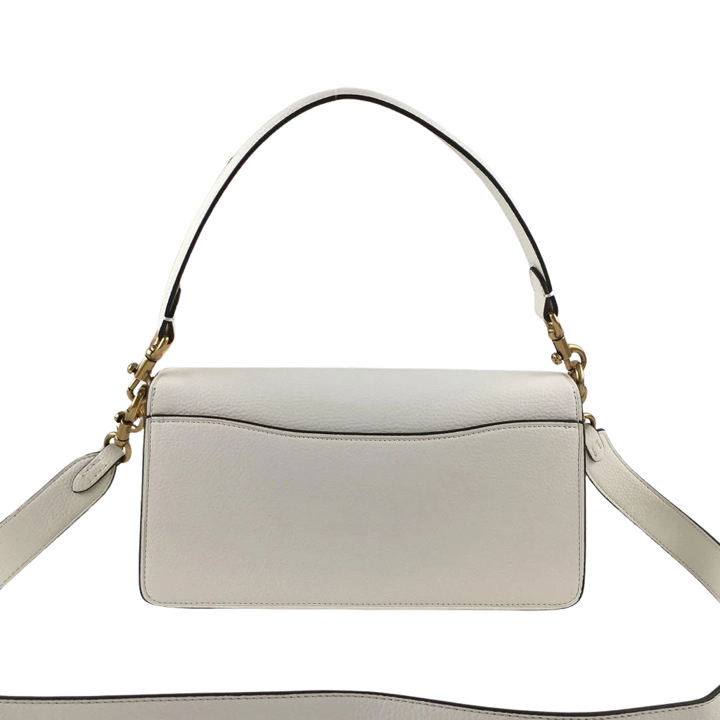 COACH Tabby Shoulder Bag 26 Chalk White Brass Hardware Crossbody