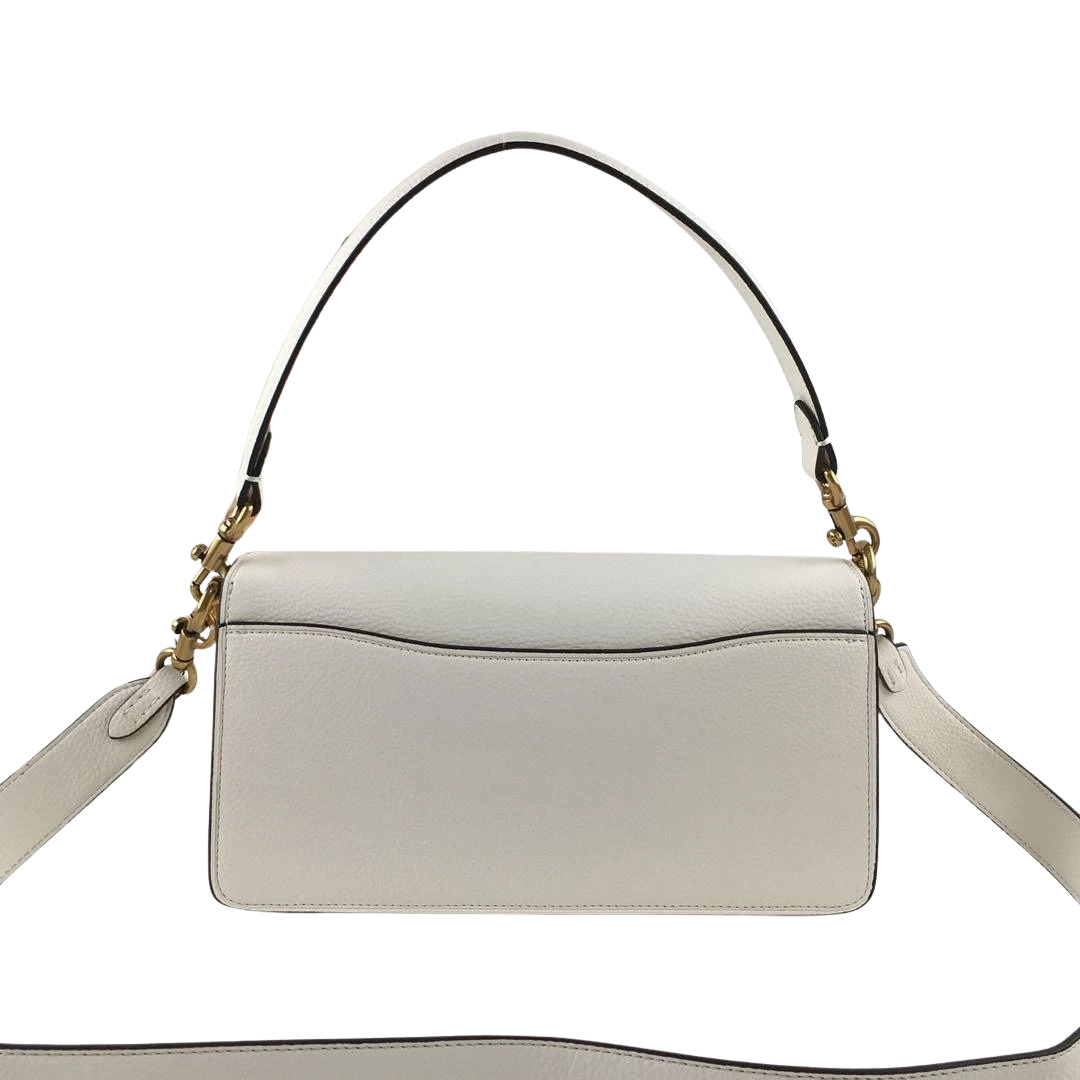 COACH Tabby Shoulder Bag 26 Chalk White Brass Hardware Crossbody