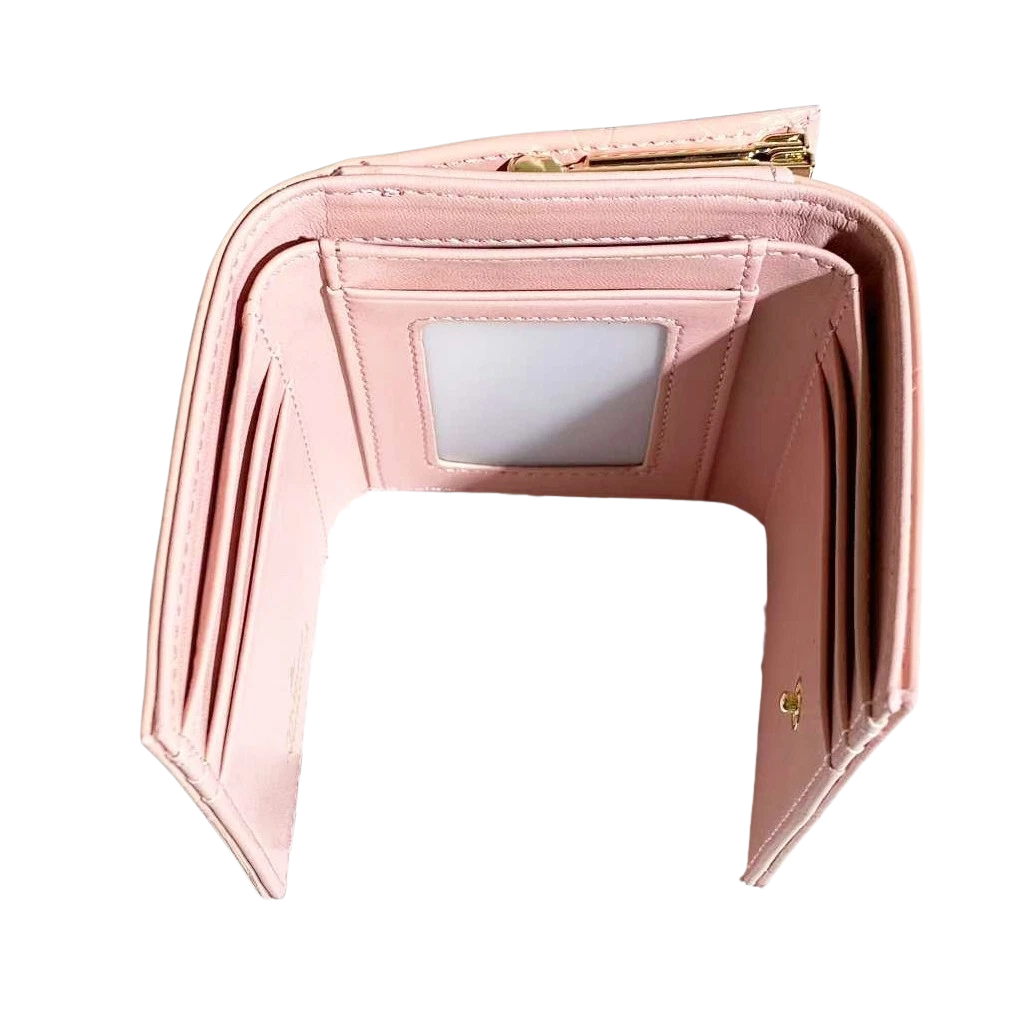 Vivienne Westwood Trifold Wallet Pink Gold Orb Logo