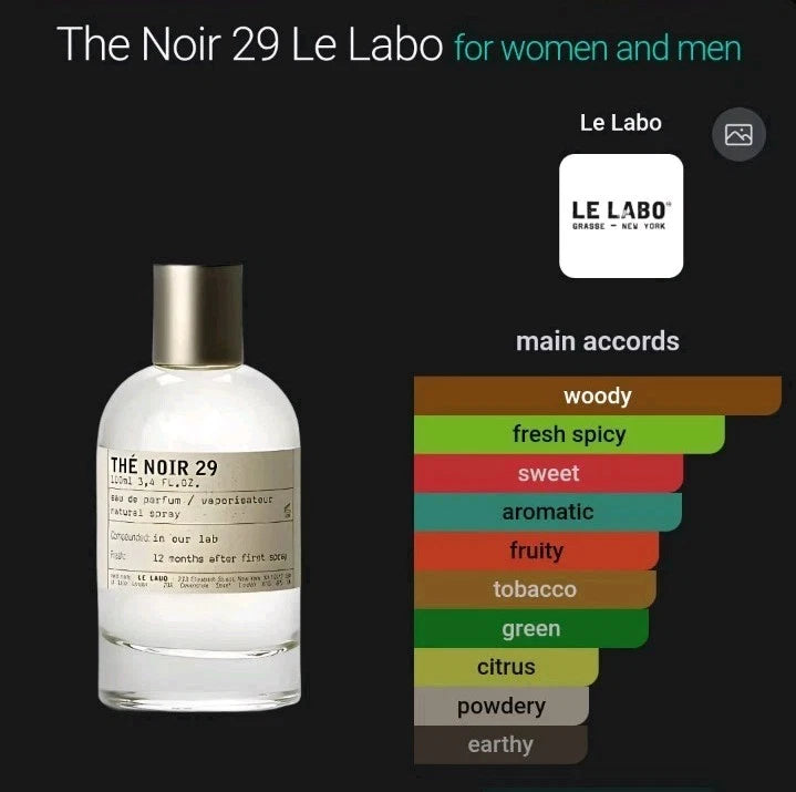 THE NOIR 29 BY LE LABO EDP UNISEX 3.4oz-100mL