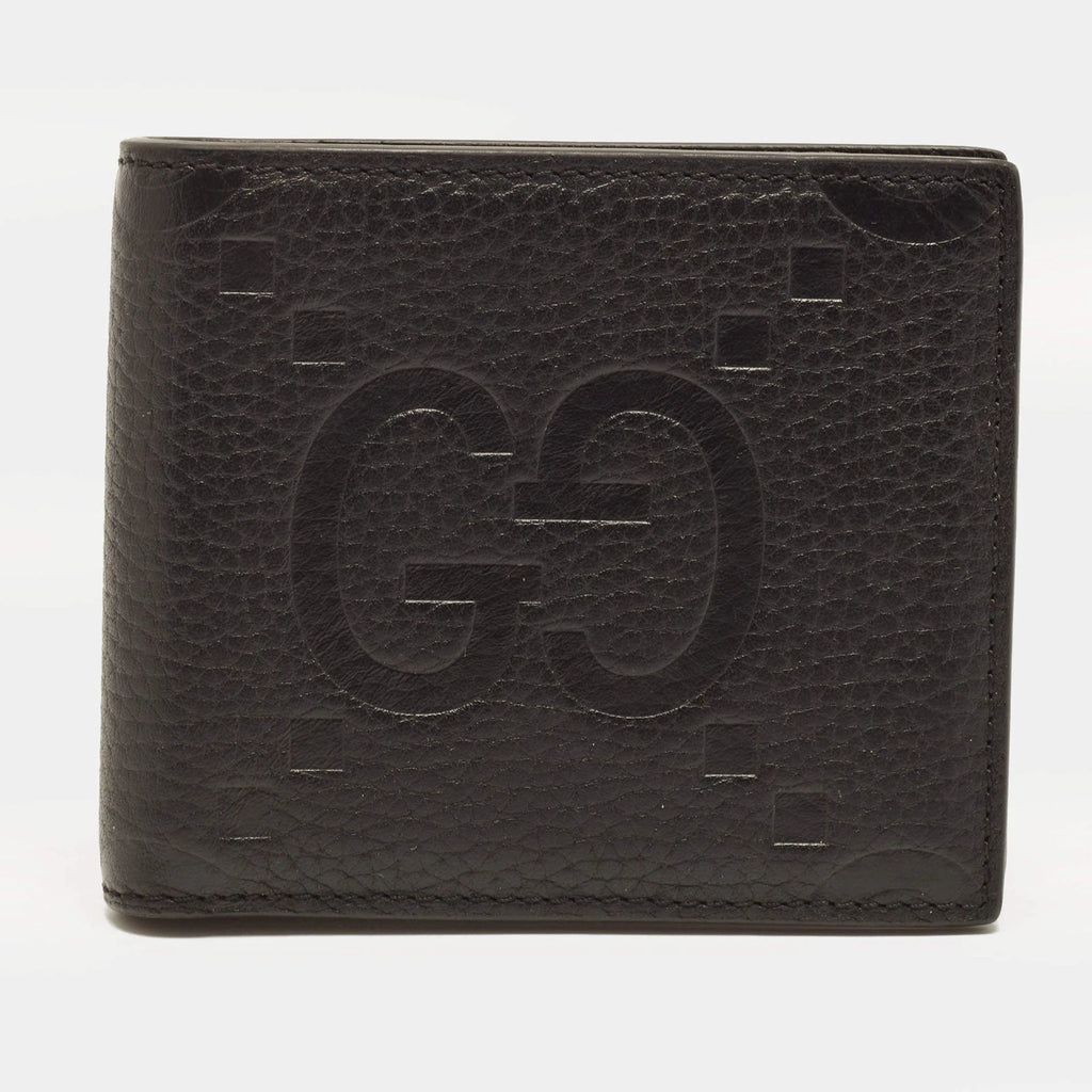 Gucci GG Jumbo Black Leather Bifold Wallet