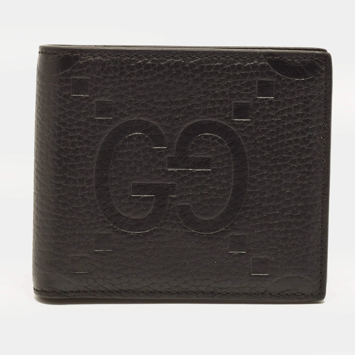 Gucci GG Jumbo Black Leather Bifold Wallet