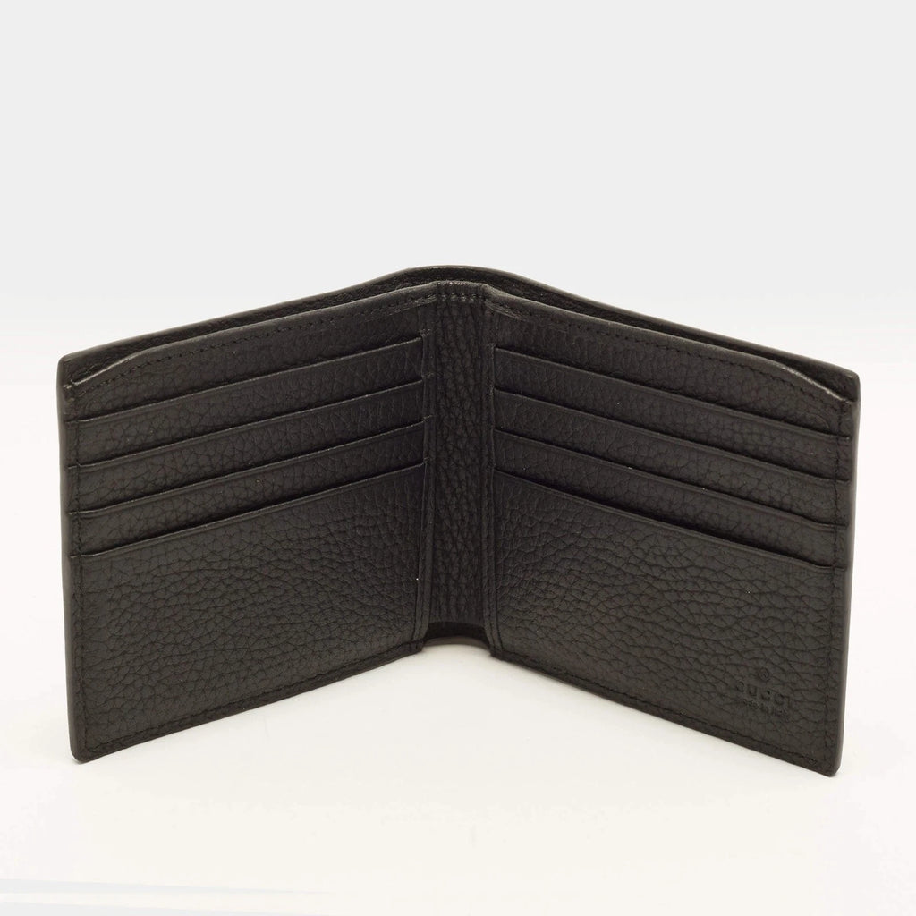 Gucci GG Jumbo Black Leather Bifold Wallet