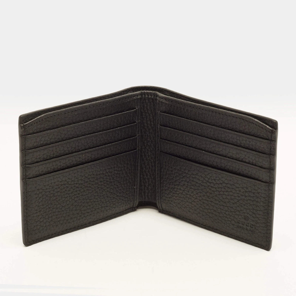 Gucci GG Jumbo Black Leather Bifold Wallet