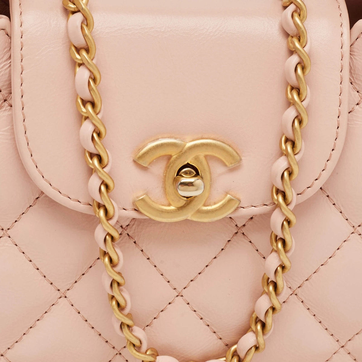 Chanel Kelly Nano Pink Quilted Leather Shopper Bag New
