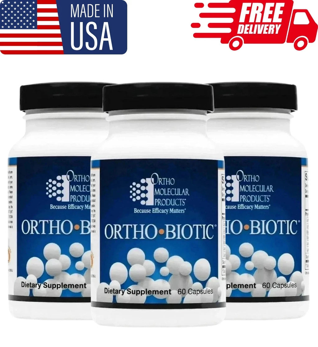 Pack of 3 Ortho Biotic 60 Capsules  Fast Shipping