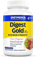 Enzymedica Digest Gold + ATPro, Maximum Strength Enzyme Formula, 14 Key Enzymes