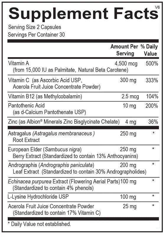 Viracid Immune Support Capsules 60 Count Dietary Supplement 2 Pack